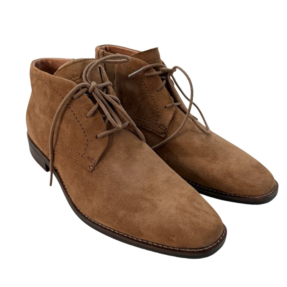 Mark Nason Brown Camel Suede Memory Foam Lux Chukka Desert Boots Size 8 NWOB